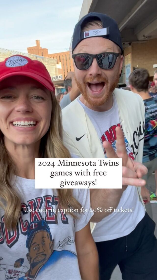 Get to the game early to secure these giveaway items this year! 

Giveaways are available to the first 5,000 or 10,000 fans and are always great quality. If you’re planning to attend a game, definitely try for one of these.

Use code LINDSEY20 for 20% off @twins tickets this season! 

#minnesotatwins