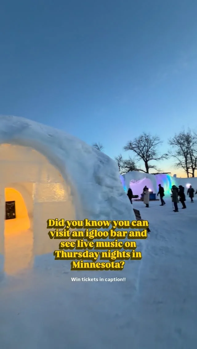 Enter to win tickets here! 

Next music night dates are Thursday, February 5th and 12th and starts at 5 pm!

📍 Minnesota State Fairgrounds 

We visit the @icecastles_ every year but it was our first time visiting on a Thursday night! No lines, sunset photos, and live music! 🙌

We love the ice slides, snow tubing, ice bar, and all the fun tunnels, sculptures, and caverns. Our kids love the slides and tunnels built just for them! 

Enter to win 2 tickets to an upcoming music night! Simply comment on this post and tag a friend you’d like to bring along.

Two winners will be selected Wednesday, February 4 at 7 pm CST, so act fast!