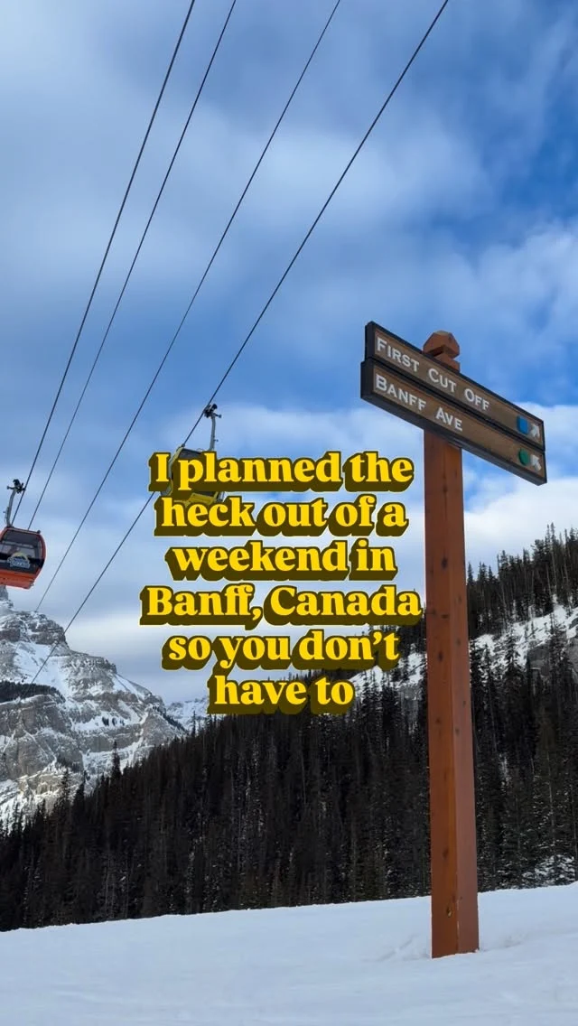 Comment SKI TRIP and I’ll send you the details of our itinerary AND my first timers guide to @skibig3 where I explain my favorite parts of each mountain!

One of the most gorgeous ski trips we’ve been on, and absolutely loved Banff, Canmore, and the surrounding areas! 

#banff #skibig3