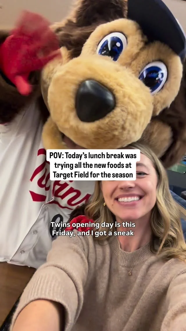 Here’s where to find all the new foods at Target Field this @twins season! 

La Madre Elote: Section 110
Loved this! Choice of cotija, tajín & árbol spice, flamin hot Cheetos, or hot blue corn chips

Chocolate fish in a stick: Town Ball Tavern
Japanese inspired crispy fish shaped waffle with sweet filling, ice cream, and chocolate sauce 

Wicked corn dogs: not sure where to find them but I’ll update once I do!
I’m a huge corn dog fan. These were delish and made with cheese and whole jalapeño peppers

Mac and Yes Please: Section 113
Choose from buffalo chicken or brisket 

@redcowmn double barrel burger: Section 233
2 beef patties topped with American cheese, grilled onions, burger butter, and horseradish cream sauce 

Justin’s candied popcorn bar: Section 106
Popcorn with all candy toppings you can think of. Even nerds clusters! 

Niko Niko: section 120
Boba tea, dirty soda, and boozy boba 

No gluten way: Section 112
Gluten free burgers, hot dogs, cookies, and beer