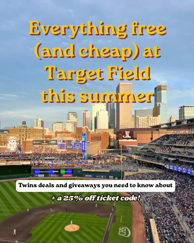 @twins play the Brewers at home this weekend and the weather’s going to be so nice! 

Mark your calendars, Minnesota. These Twins deals and freebies are everything that make Minneapolis summer great. Dollar dogs, free jerseys, fireworks at Target Field. Don’t miss em! See ya there! 

Use code LINDSEY25 for 25% off tickets this season!