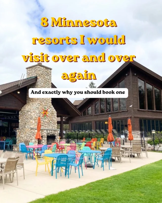 This is the list I send my friends when they ask where they should stay this summer ☀️ 

Minnesota in the summer is straight up magic and so are all these resorts. We’ve stayed at every single one!!