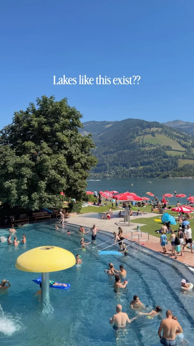 Spent a day in Zell am See, Austria and it was a postcard!!

Here’s what to do: 

🏖️ Buy passes to the Strandbad (beach pool) for the day. Gives you the best views, lake access with jumping platforms, and outdoor swimming pools with a water slide. There’s even a small pool for little kids. You can rent chairs and umbrellas here and get food/drinks on site. 

🌺 Walk around the Grand Hotel gardens 

🍦 Get gelato at the Grand Hotel gelato stand 

🚤 Rent a boat at Scheicher Boote