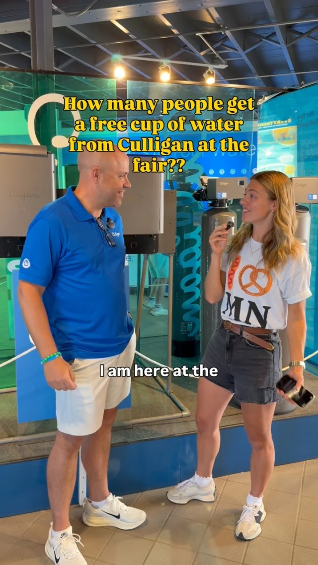 Were you close??

Over 250,000 people stop at the Culligan Hydration Station at the Minnesota State Fair each year for free water!

Make sure to also learn about their exclusive fair deals celebrating their 90th anniversary! Including $90 for 90 days and $90 install.

📍Find them at the corner of Cosgrove St and Dan Patch Ave.

*Includes basic installation. Additional installation charges may apply. Dealer participation may vary. See dealer for details on this limited-time offer.

#CulliganHydrationStation #CulliganattheFair #WaterMNLoves #ad