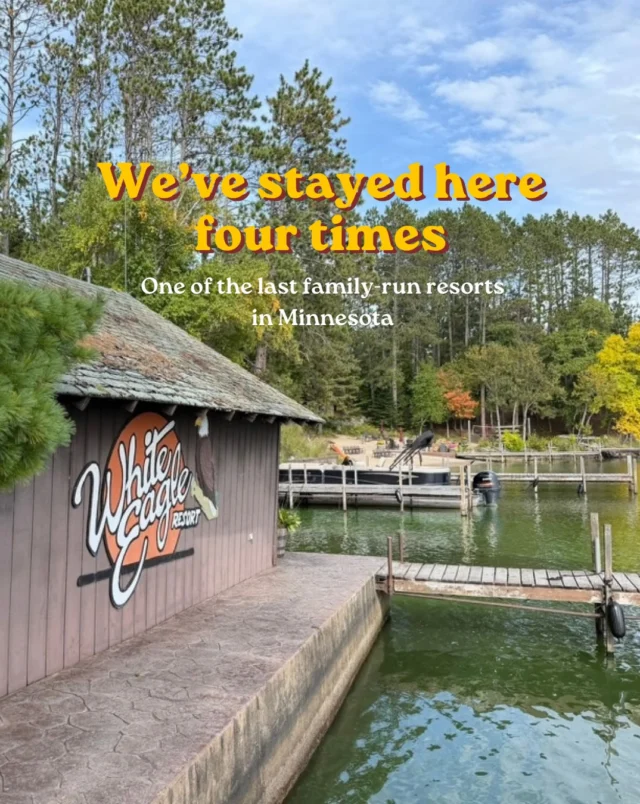 One of the best!! Stayed in Back Bay Lodge this last weekend at @whiteeagle_lakevermilion 

📍 White Eagle Resort on Lake Vermilion, Minnesota

This cabin is located off-resort (but still close by!) There’s many different options here, lots that sleep multiple families. Back Bay Lodge still has some openings for summer 2027 fyi! 

#hosted #minnesota